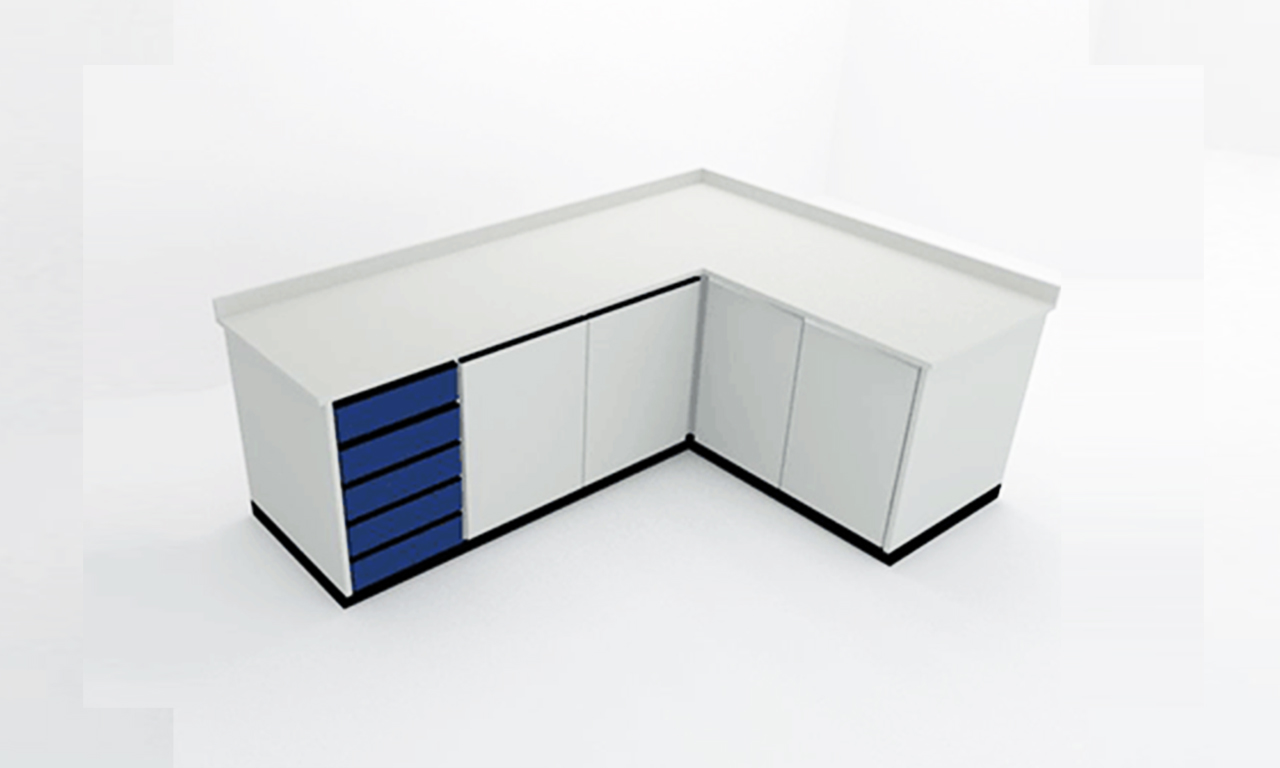 Bancada lateral em L